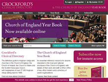 Tablet Screenshot of crockford.org.uk